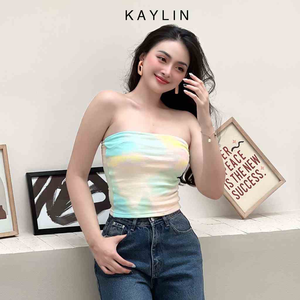 Áo ống freesize phong cách phối màu loan thời trang KAYLIN - N1975