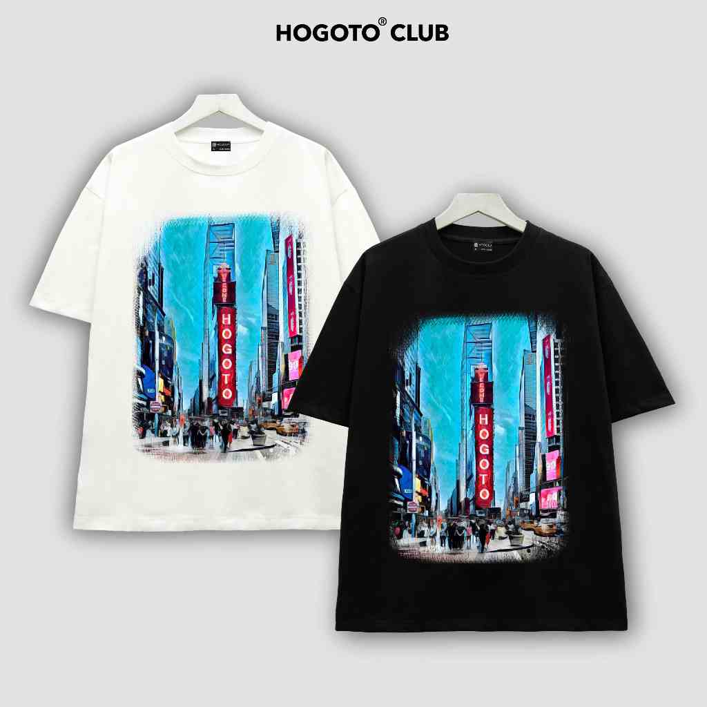 Áo thun Local Brand Welcome HOGOTO  unisex 100% cotton  - shop Hogotoclub - nam nữ from rộng oversize