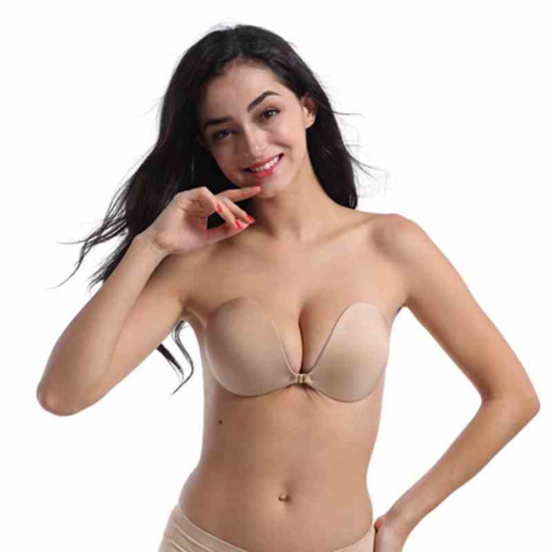 Miếng Dán Ngực LUHAZO Tạo Khe Siêu Dính Dáng Quả Xoài Dán Trong Bikini đi biển váy đầm chống chảy xệ