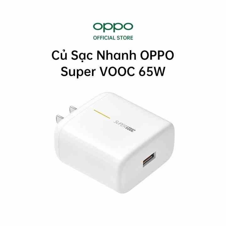 Sạc nhanh OPPO 65W Adapter Sạc SuperVOOC 65W OPPO kèm dây sạc Oppo Type C BACARAT bảo hành lỗi 1 đổi 1