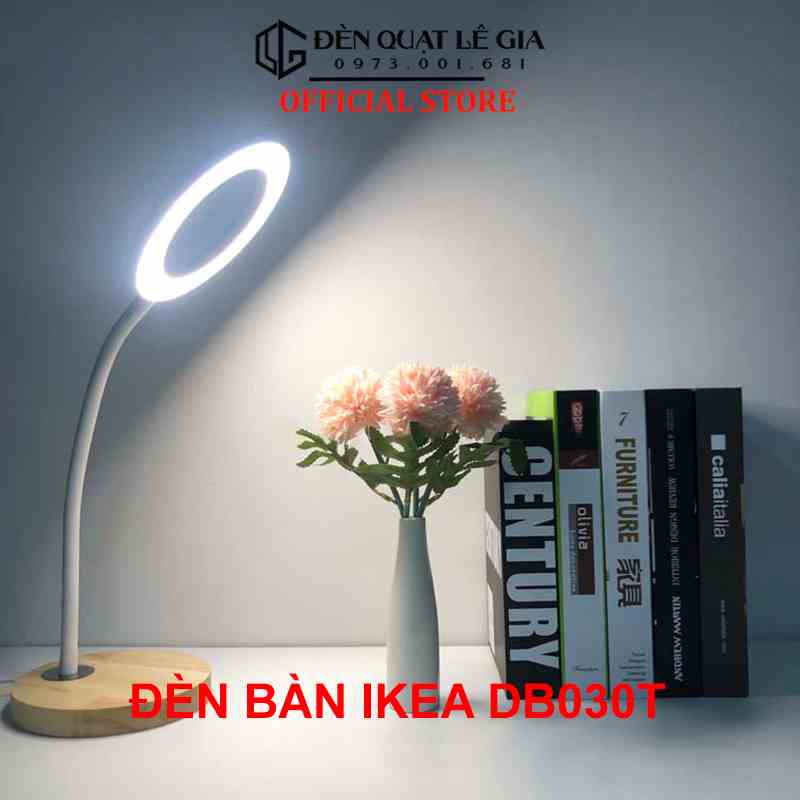 [Mã BMLTA35 giảm đến 35K đơn 99K] Đèn Bàn Cảm Ứng Hiện Đại IKEA LÊ GIA DB030T | Đèn Bàn Trang Trí Bàn Học