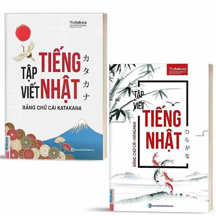 Sách - Combo Tập Viết Tiếng Nhật Bảng Chữ Cái Katakana và Hiragana