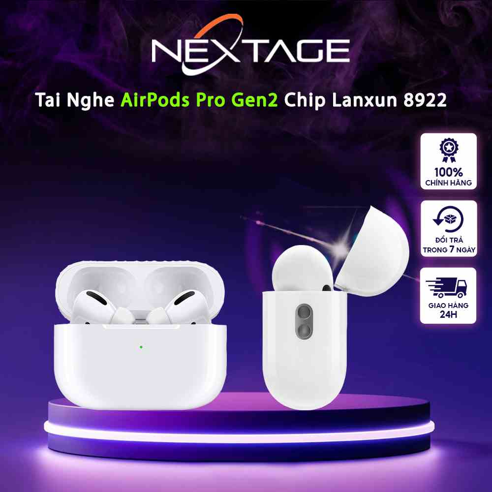 Tai Nghe AP Pro Gen2 Hồng Ngoại - Chip Louda 8922 - Âm Thanh Dock Sạc - Vuốt Chỉnh Âm Lượng-Chính Hãng NEXTAGE