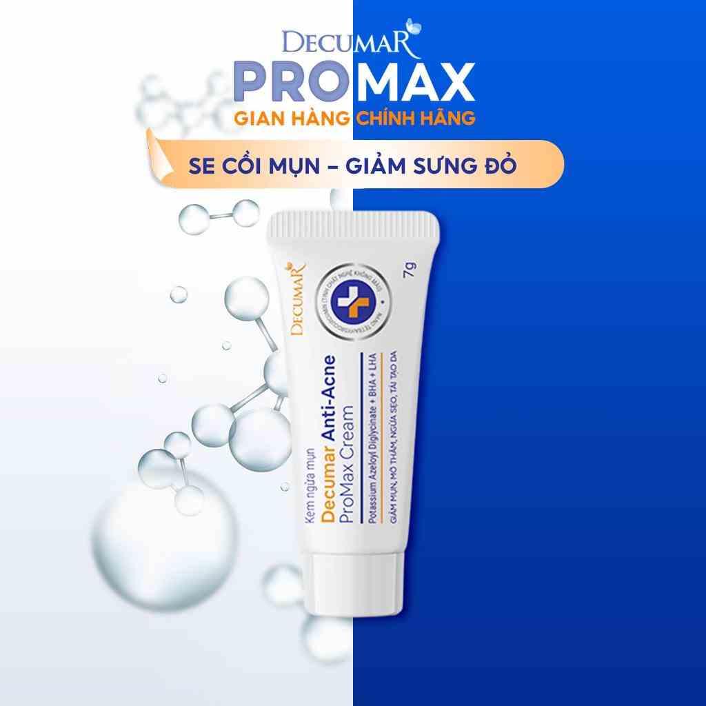 Kem chấm mụn gom cồi trắng, giảm sưng mụn Decumar Promax Cream 7g - DH Beauty