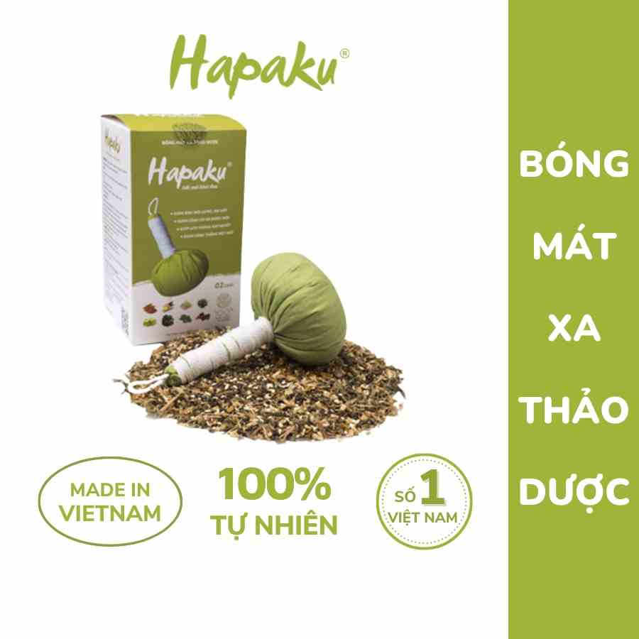 Bóng Mát Xa Cơ Thể HAPAKU, Thải Độc, Thư Giãn, Giảm Đau Nhức Mỏi Xương Khớp - Hộp 2 Quả 300g