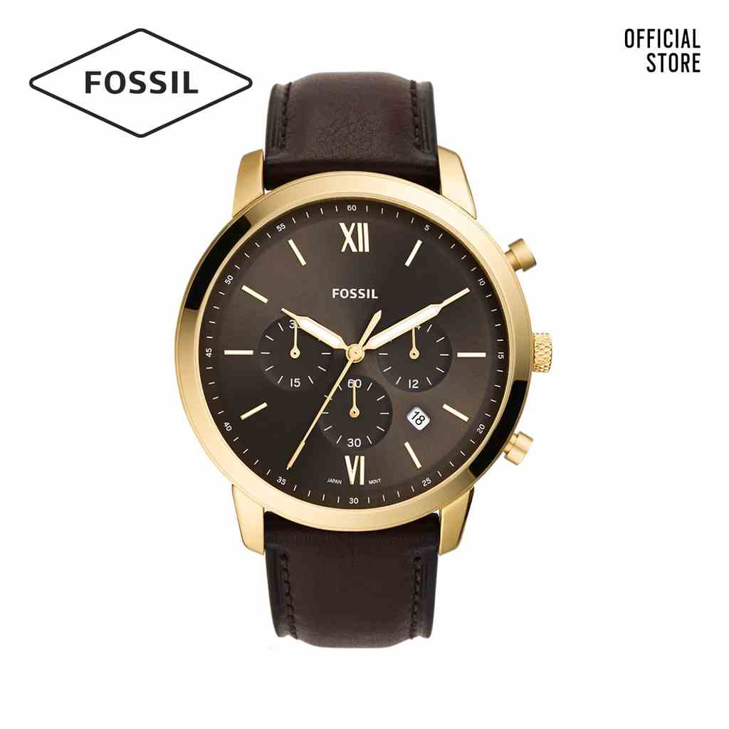 [Mã BMLTA35 giảm đến 35K đơn 99K] Đồng hồ nam Fossil NEUTRA CHRONO dây da FS5763 - màu nâu