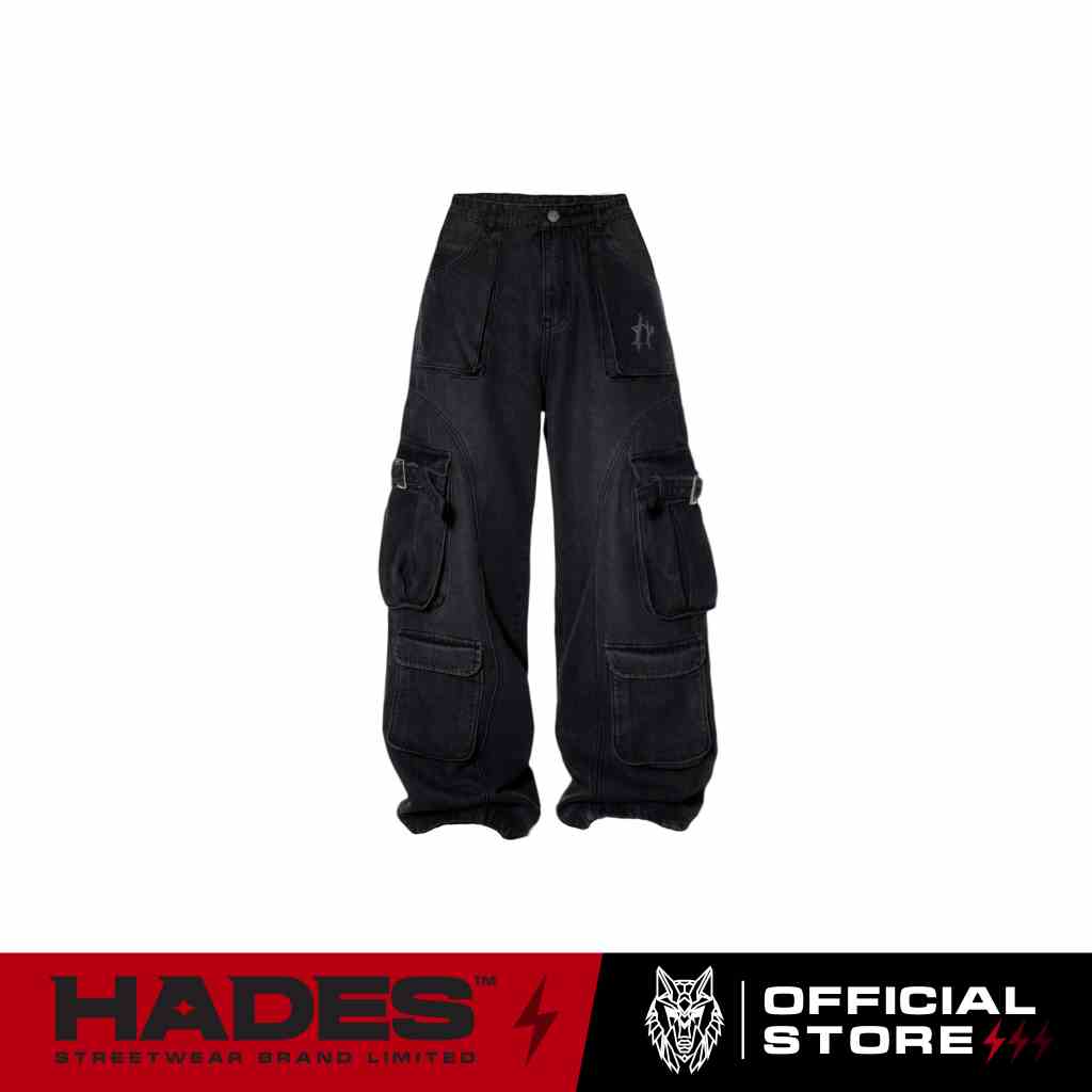 Quần Dài Unisex Vải Jean WONDERWALL POCKET PANTS - HADES Brand Chính Hãng