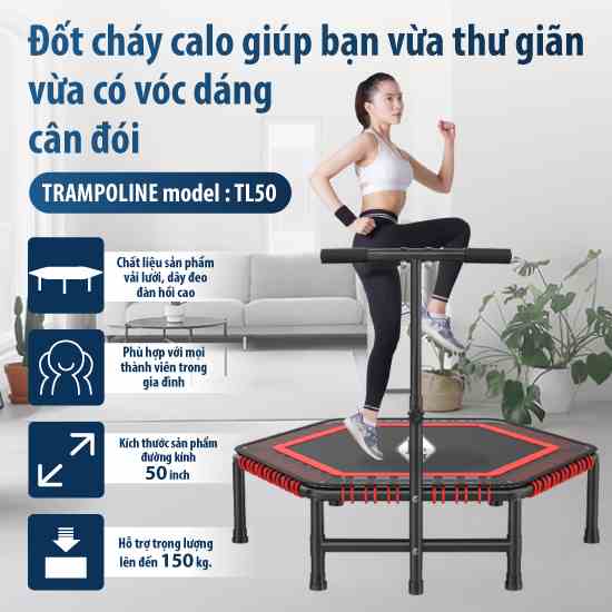 {3 size}BG-Sàn nhún cao cấp dành cho mọi lứa tuổi Trampoline