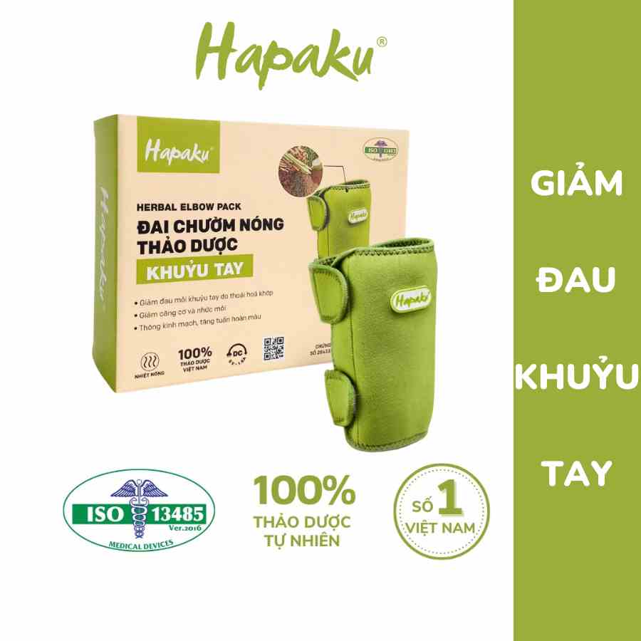 Đai Chườm Khuỷu Tay Hapaku Giảm Nhức Mỏi Xương Khớp, Hết Tê Bì Cánh Tay Làm Nóng Bằng Điện