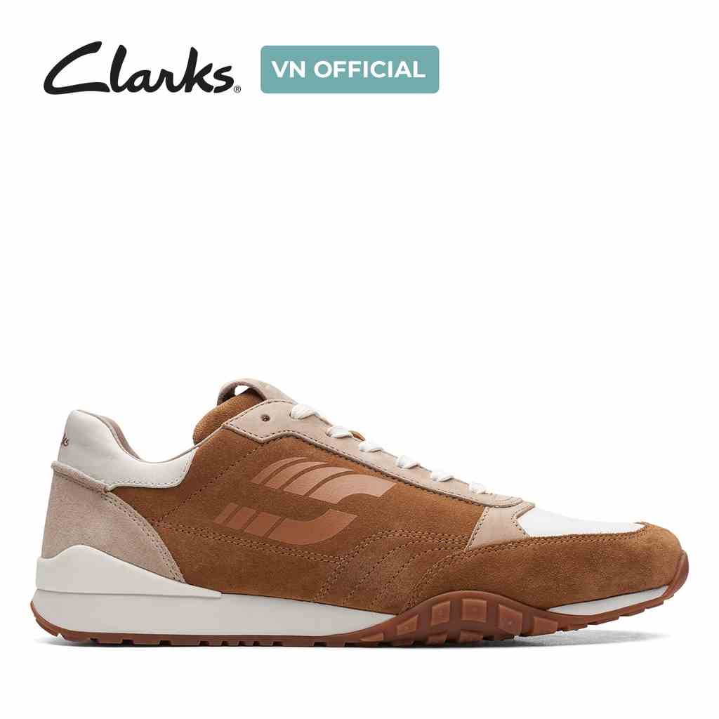 [Mã BMLTA35 giảm đến 35K đơn 99K] Giày Sneakers Da Nam Clarks CraftLo Lace màu Dark Tan