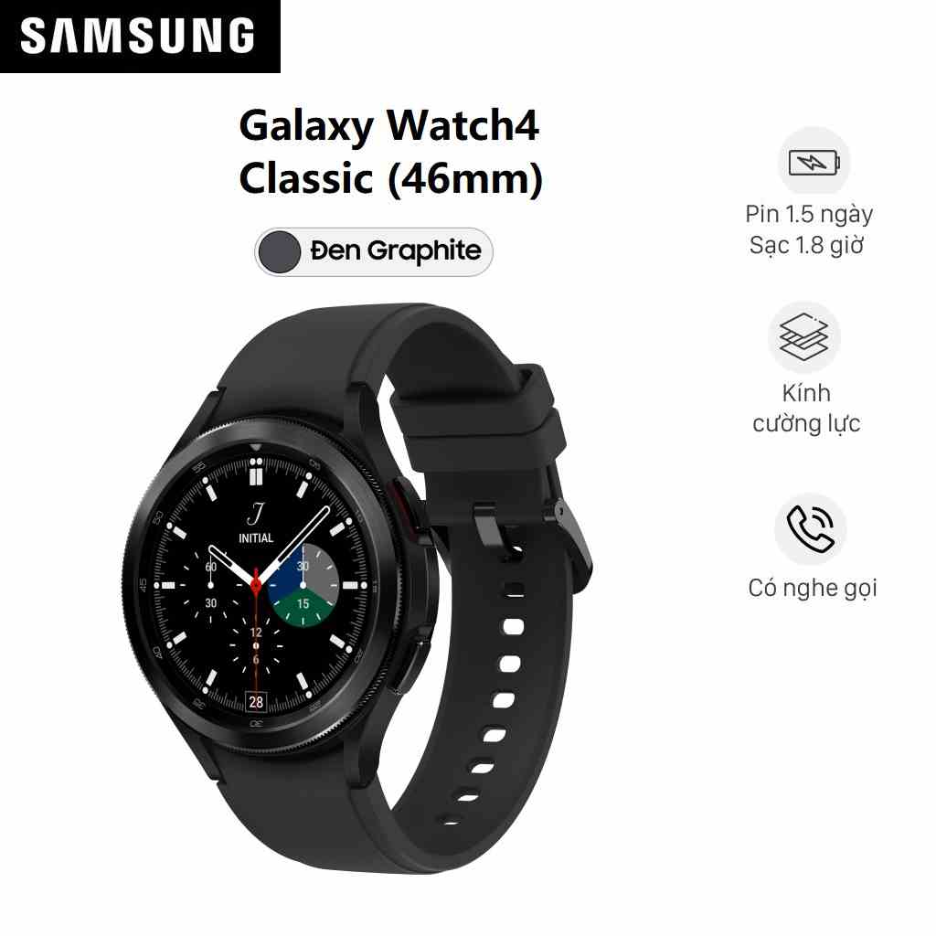 Đồng hồ thông minh Samsung Galaxy Watch 4 Classic Bluetooth (46mm) R890N - Hàng Chính Hãng