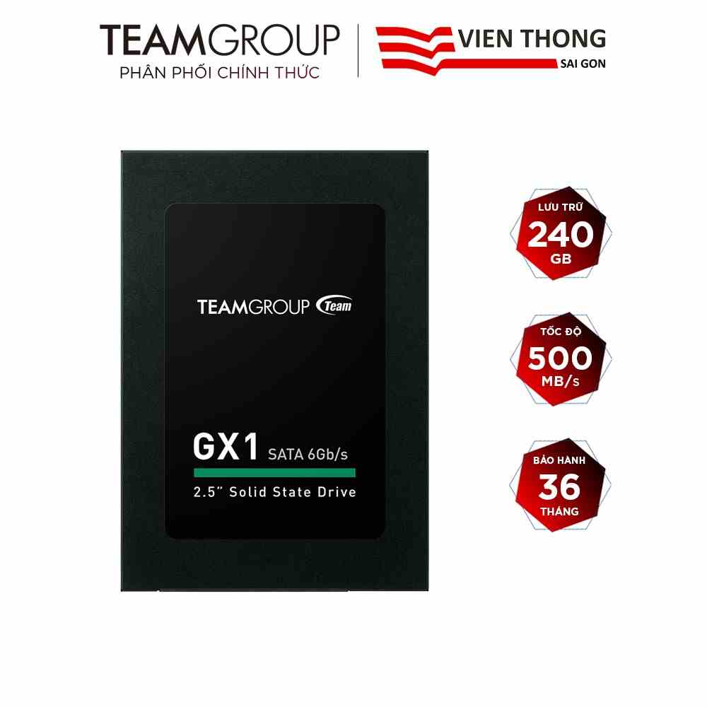 Ổ cứng SSD Team Group GX1 240GB Sata III 7mm 2.5