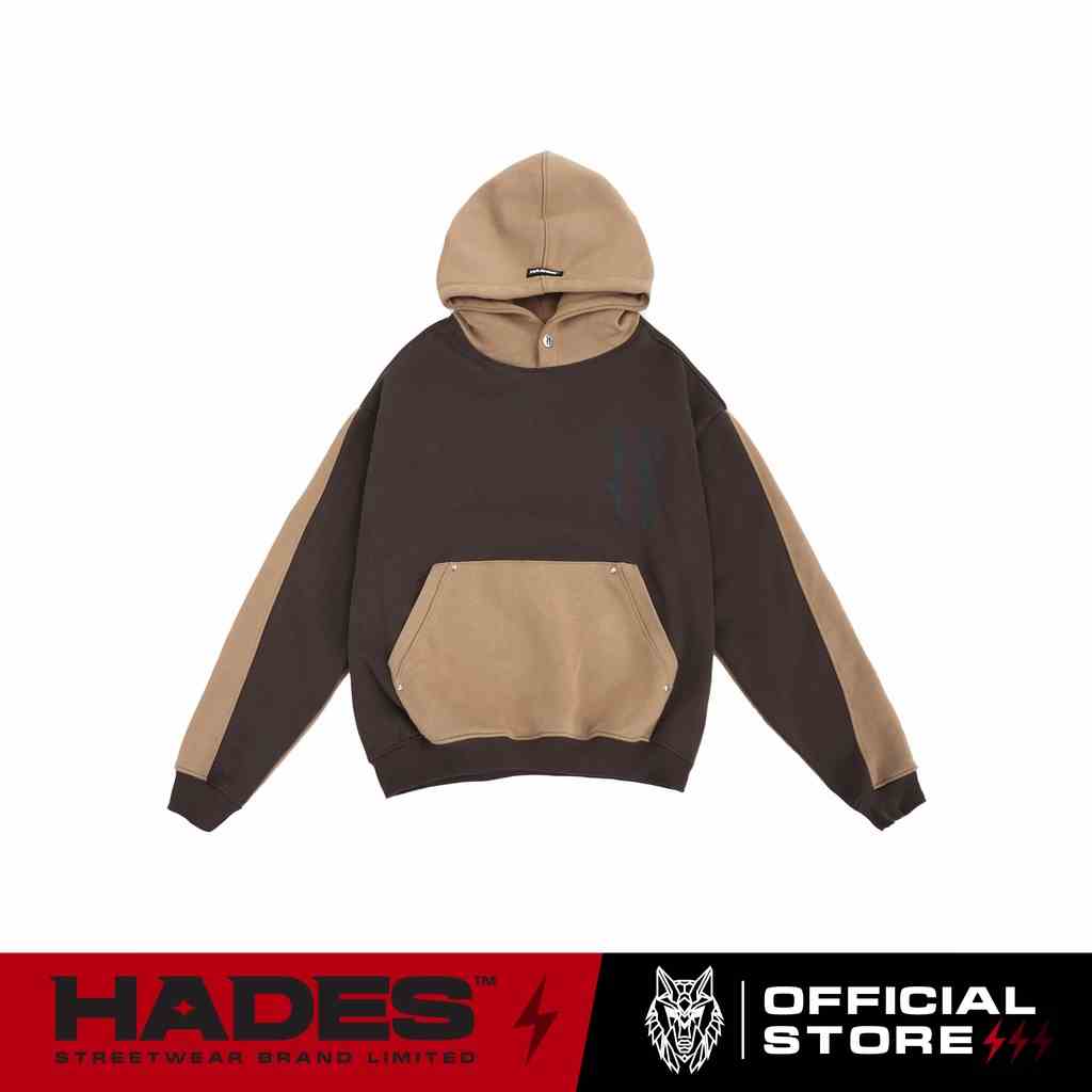 ÁO HOODIE MŨ TRÙM UNISEX VẢI NỈ BÔNG METAL TRUNKS BOXY HOODIE - HADES BRAND CHÍNH HÃNG