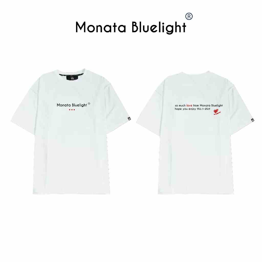 [Mua 2 giảm 7%] MONATA BLUELIGHT Tee Heart - Áo thun form rộng