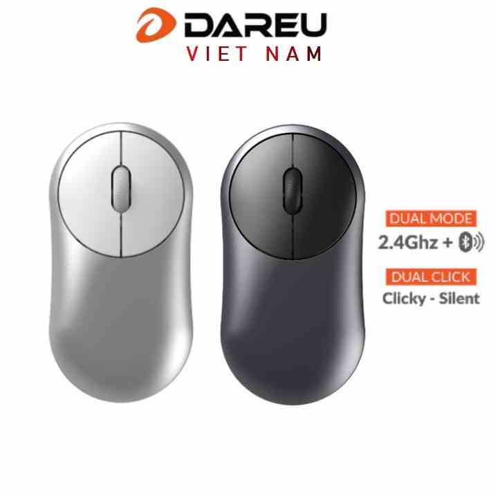 Chuột không dây DAREU LM166D (UFO - Dual Mode: Bluetooth + 2.4G)