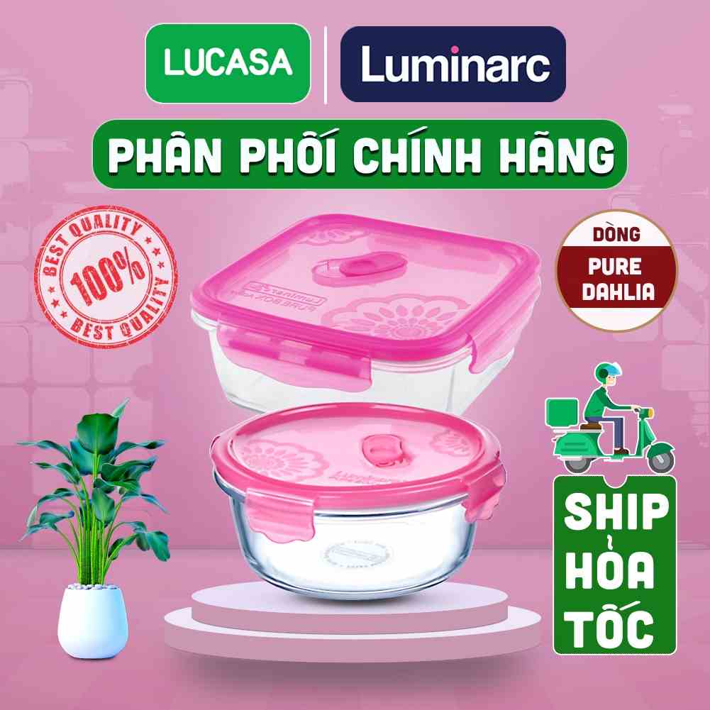 [Mã BMLTA35 giảm đến 35K đơn 99K] Hộp Thủy Tinh Luminarc Pure Dahlia | Phân Phối Chính Hãng