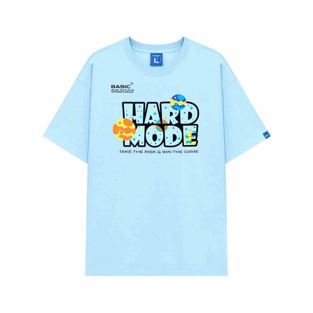 [Mã AFFNGUI giảm 20K đơn từ 99K] Áo thun nam nữ form rộng tay lỡ local brand Hard Mode Galaxy Tee