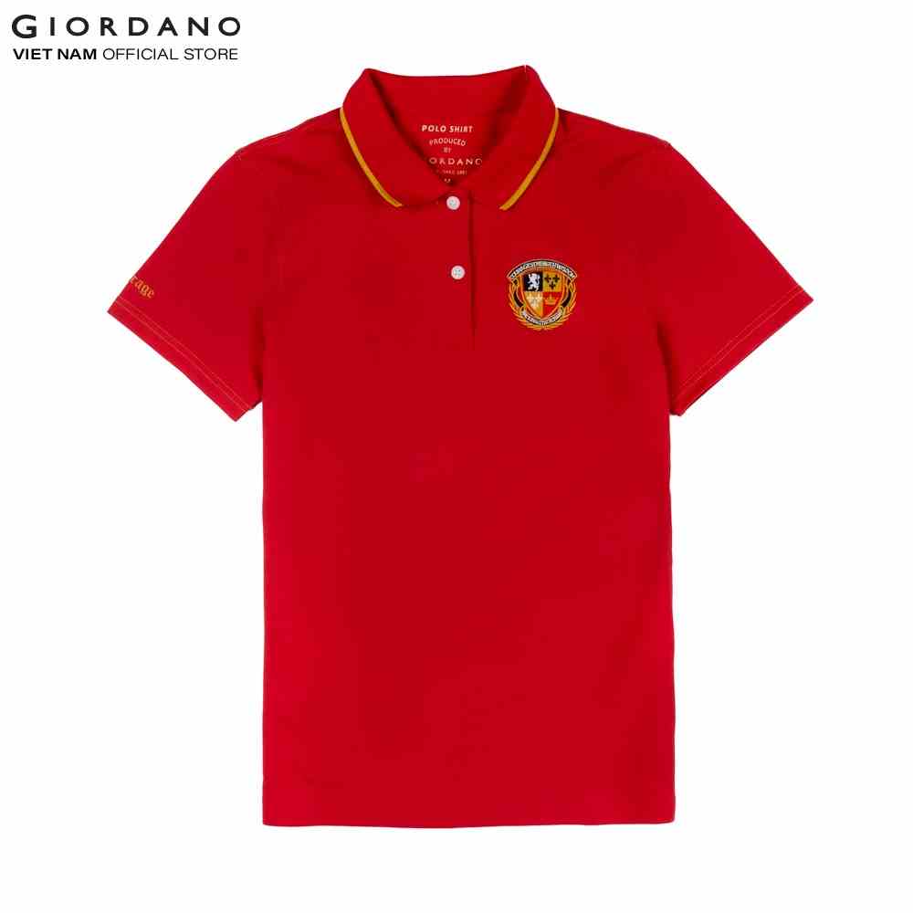 [Mã BMLTB200 giảm đến 100K đơn 499K] Áo Thun Có Cổ Nữ Union Jack Polo Giordano 05310322