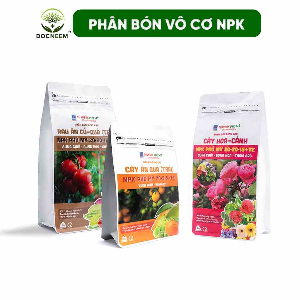 Phân bón NPK Đạm Phú Mỹ , phân bón vô cơ, bổ sung dinh dưỡng lâu dài, chuyên cho cây hoa, cảnh, rau và cây ăn trái