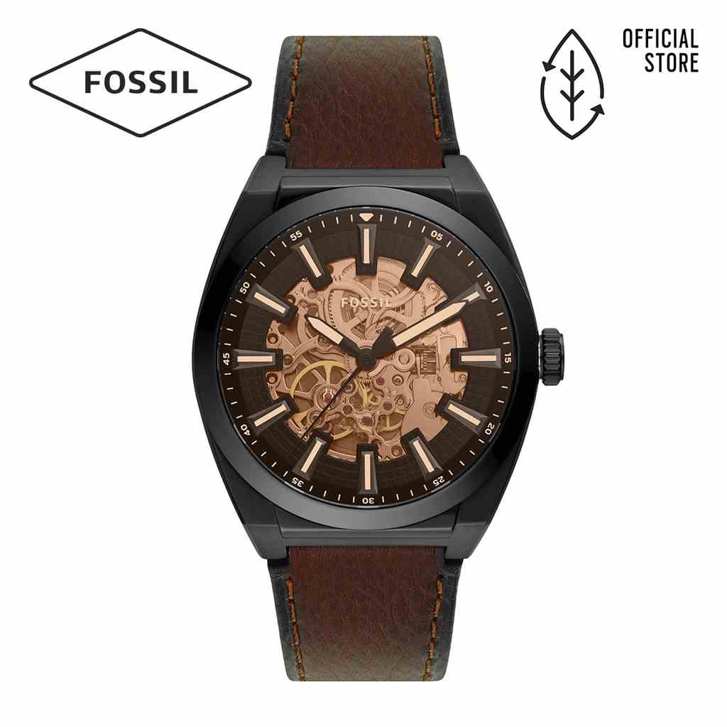 [Mã BMLTA35 giảm đến 35K đơn 99K] Đồng hồ nam Fossil EVERETT ME3207 dây da - màu nâu