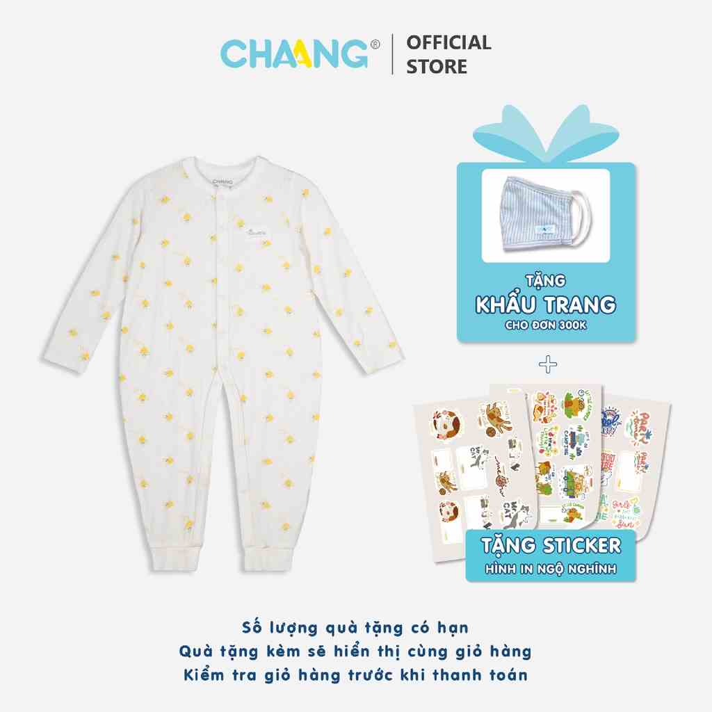 [CHAANG] Bộ body dài cúc giữa spring ong nhỏ