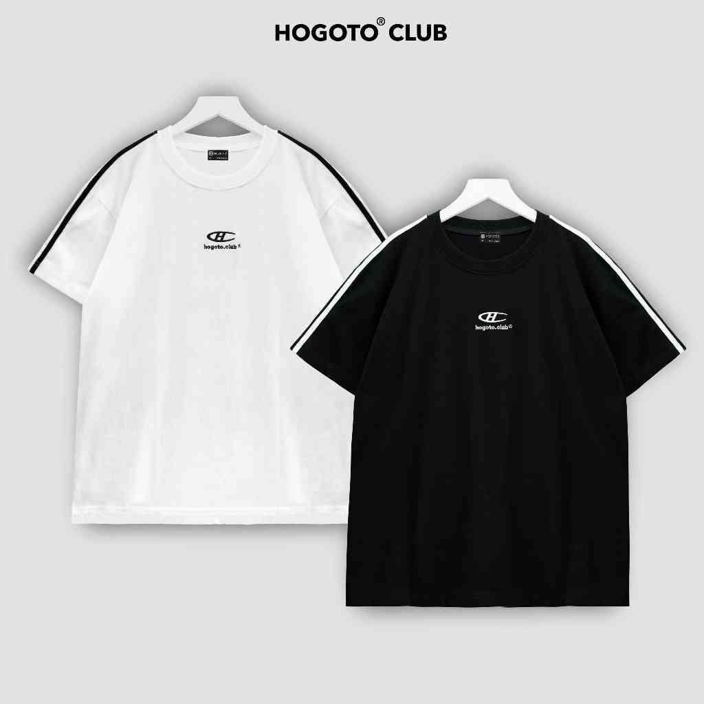 Áo thun Local Brand boxy thêu logo 100% cotton 2 chiều 230gsm - Hogoto club