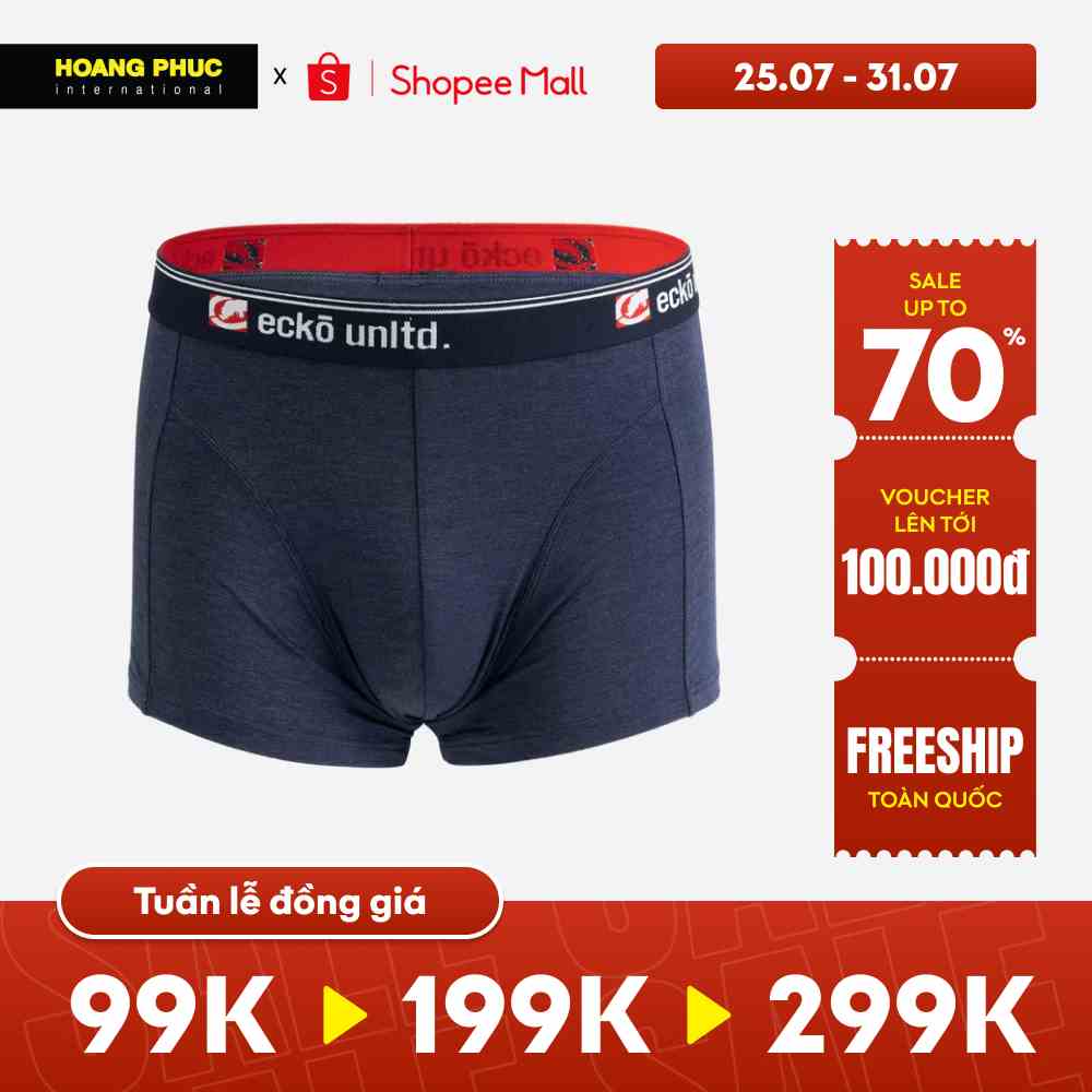 [Hàng HIỆU giá YÊU] Set 3 quần lót boxer chính hãng ECKO UNLTD IS22-70007