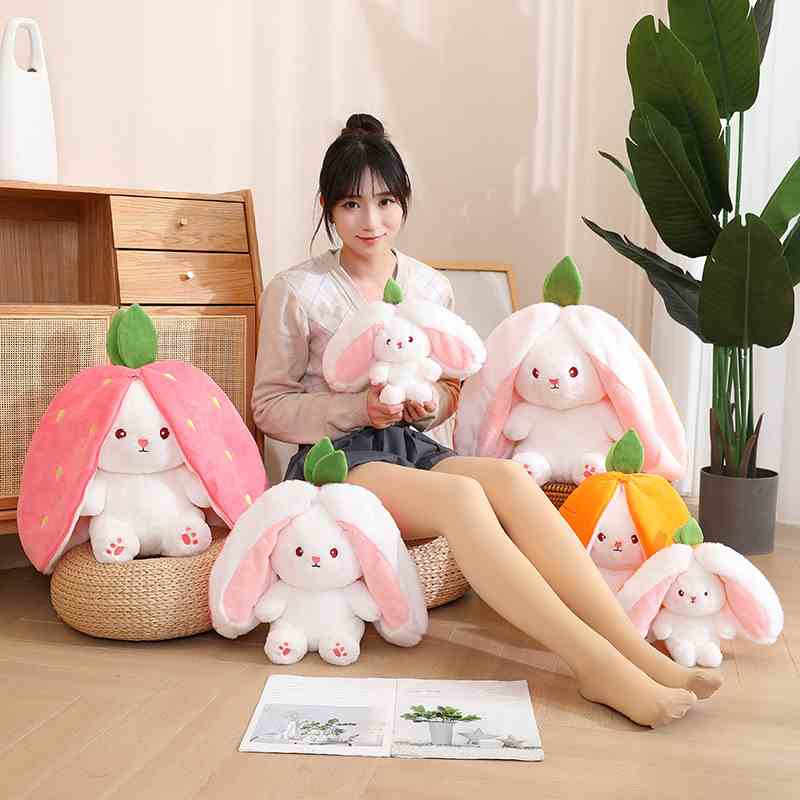 Gấu Bunny Bông Cao Cấp Gấu Bông Thú Nhồi Bông Hình Thỏ Và Cà Rốt Dễ Thương - BABI MAMA G110