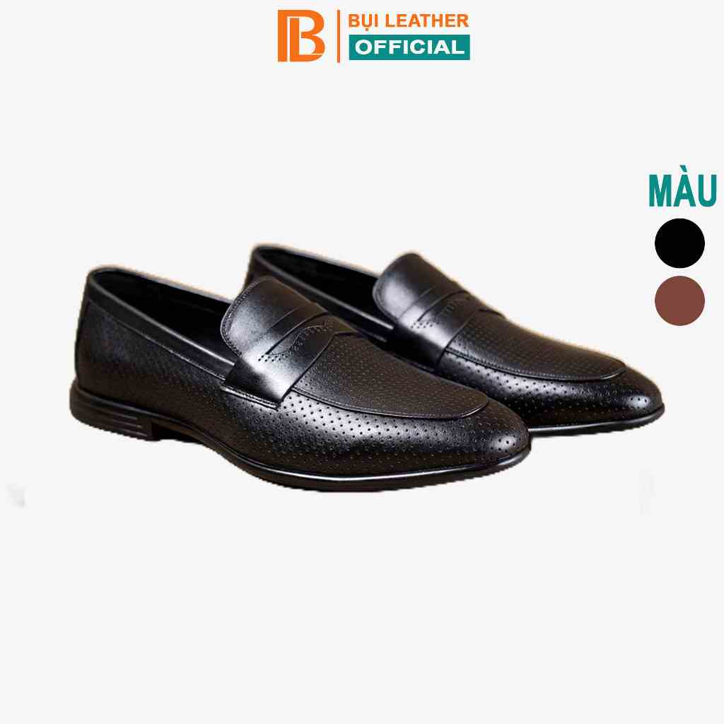 Giày lười nam da bo nappa cao cấp G125 – Bụi leather - hộp sang trọng -BH 12 tháng (HÀNG MỚI VỀ - CHÀO ĐÓN MÙA HÈ)