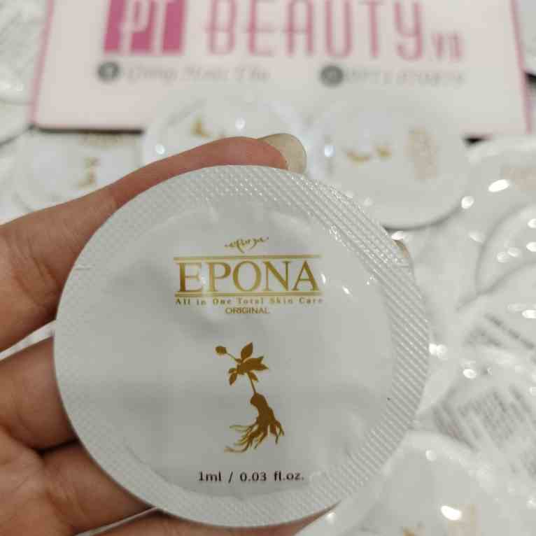 [Mã BMLTB200 giảm đến 100K đơn 499K] Kem Dưỡng Hồng Sâm Ngàn Năm Epona Original Red Gingseng Gold Whitening Sample 1g