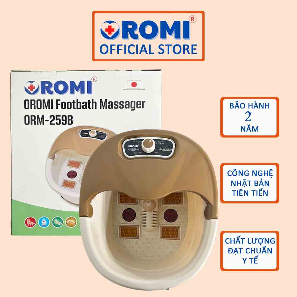 Máy ngâm chân massage OROMI ORM-259B - Bồn mát-xa chân hồng ngoại có sục khí