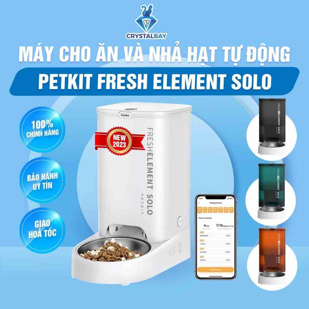 [Mã BMLTA35 giảm đến 35K đơn 99K] Máy Cho Ăn Nhả Hạt Tự Động Cho Chó Mèo Thú Cưng Petkit Feeder Solo - Crystal Bay