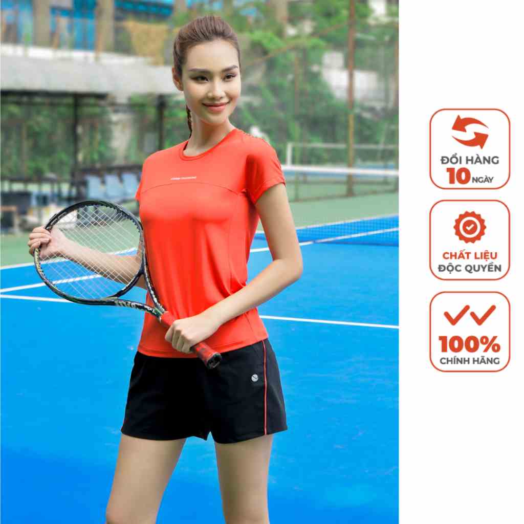 Bộ Áo T-shirt Quần Short Nữ Livan Sport Trẻ Trung Năng Động Co Giãn Thoáng Khí