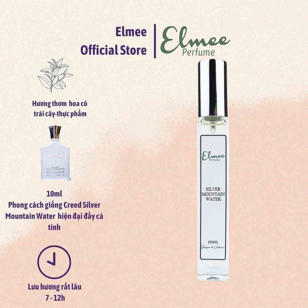 [Mã BMLTB200 giảm đến 100K đơn 499K] Nước hoa nam Silver Mountain Water 10ml Elmee hiện đại, tươi sáng, năng động