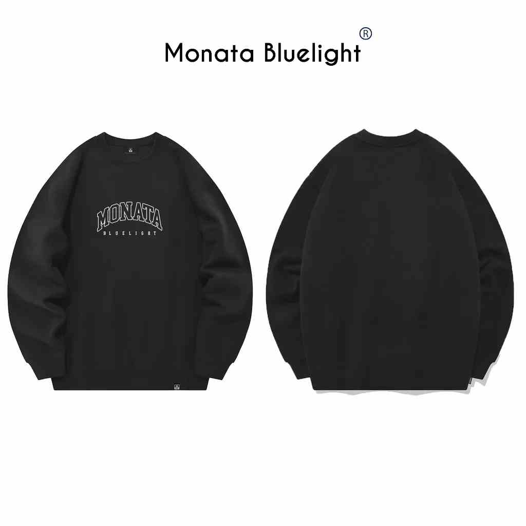 [Mua 2 giảm 7%] MONATA BLUELIGHT - Áo sweater nỉ bông 320Gsm