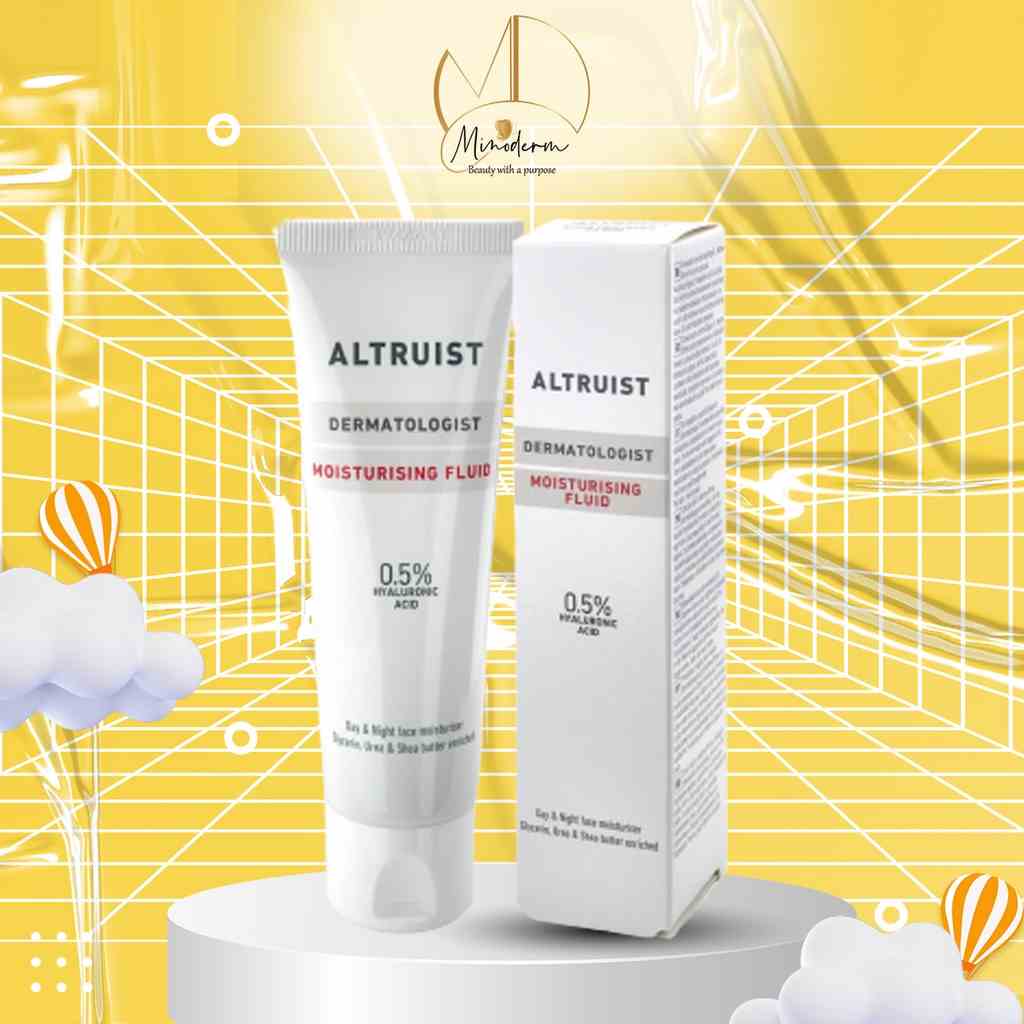 Kem dưỡng Altruist moisturising fluid 0.5% Hyaluronic acid dưỡng ẩm, phục hồi toàn diện 50ml