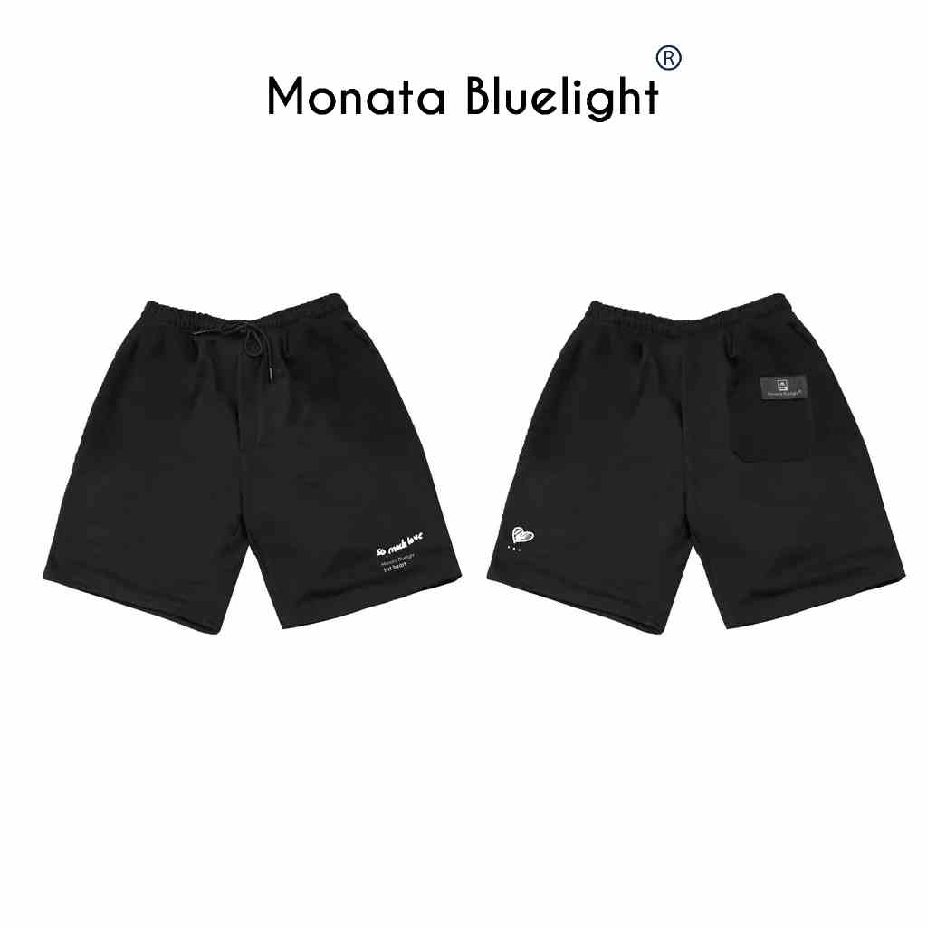 [Mua 2 giảm 7%] MONATA BLUELIGHT Sweat short Heart - Quần short nỉ