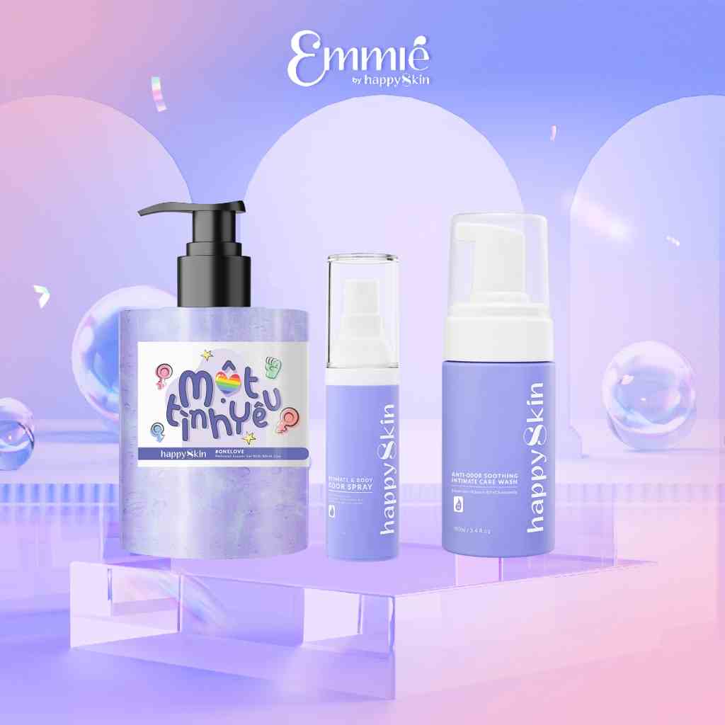 LÔI CUỐN DIỆU KỲ: Sữa tắm hương nước hoa + Combo Intimate Care Emmié by HappySkin