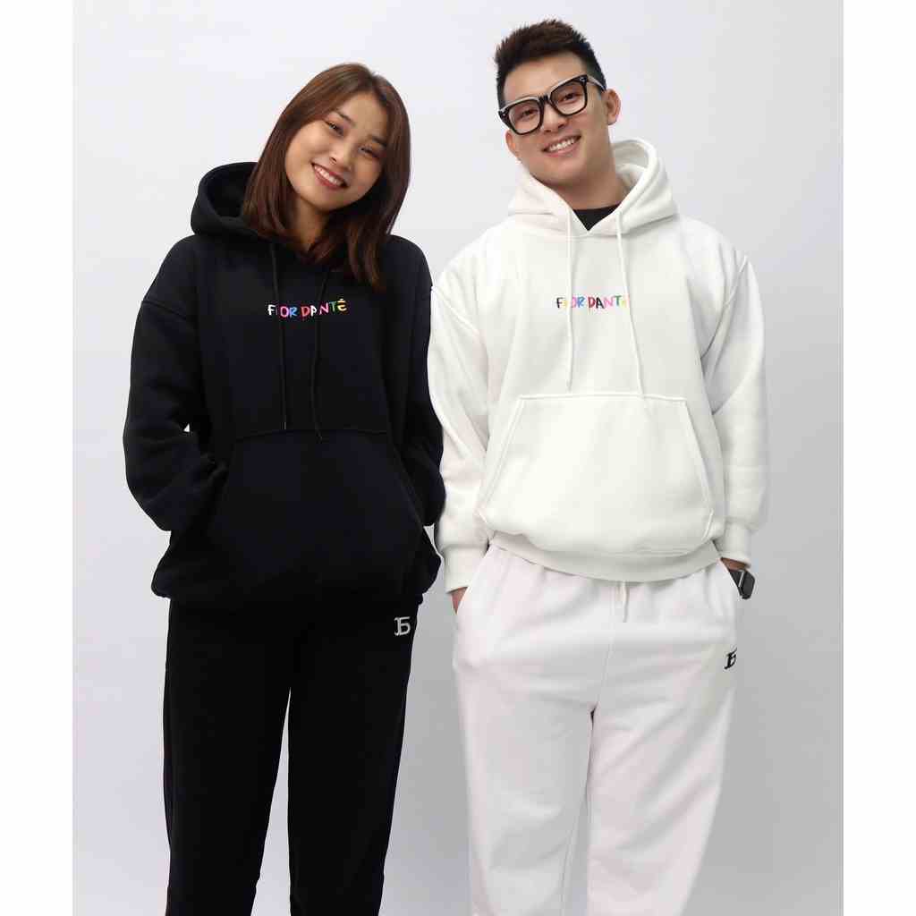 Áo Hoodie Cao Cấp Thời Trang Nam Local Brand Unisex Thiết Kế In Chữ Màu Sắc FIOR DANTÉ  - Màu Đen