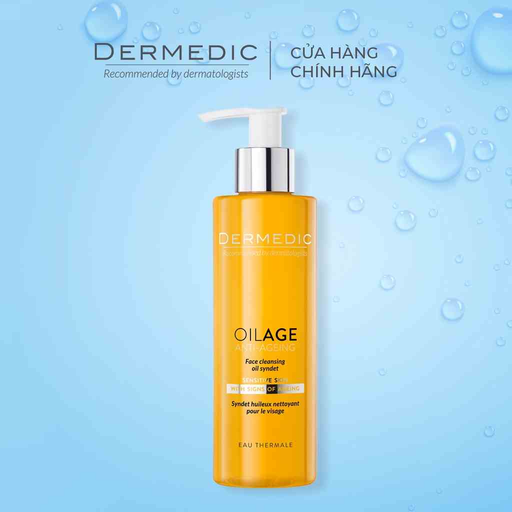 [Mã BMLTB35 giảm đến 35K đơn 99K] Sữa rửa mặt dạng dầu Dermedic OILAGE FACE CLEANSING OIL SYNDET 200ml