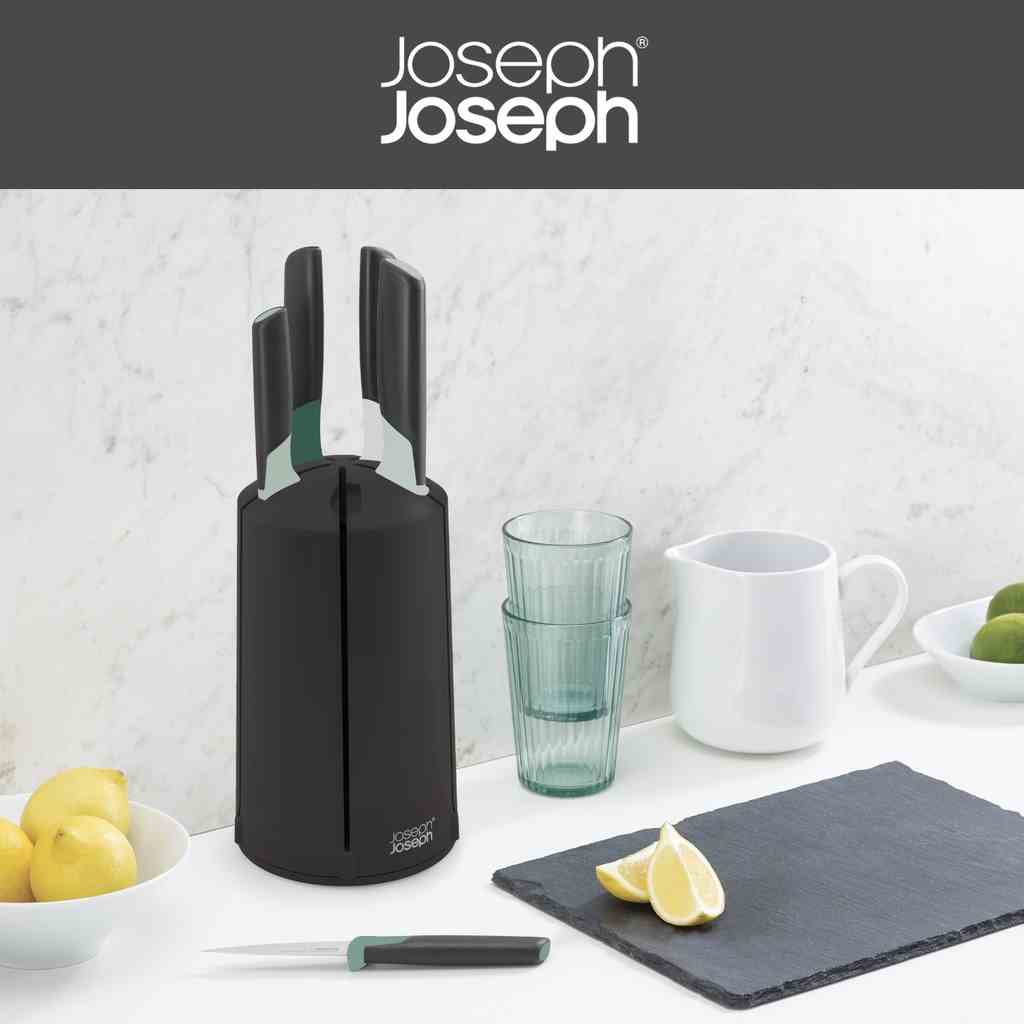 Bộ dao 5 cái đế xoay cao cấp Joseph Joseph Elevate™ Editions Sage - 004304 (thiết kế độc quyền)