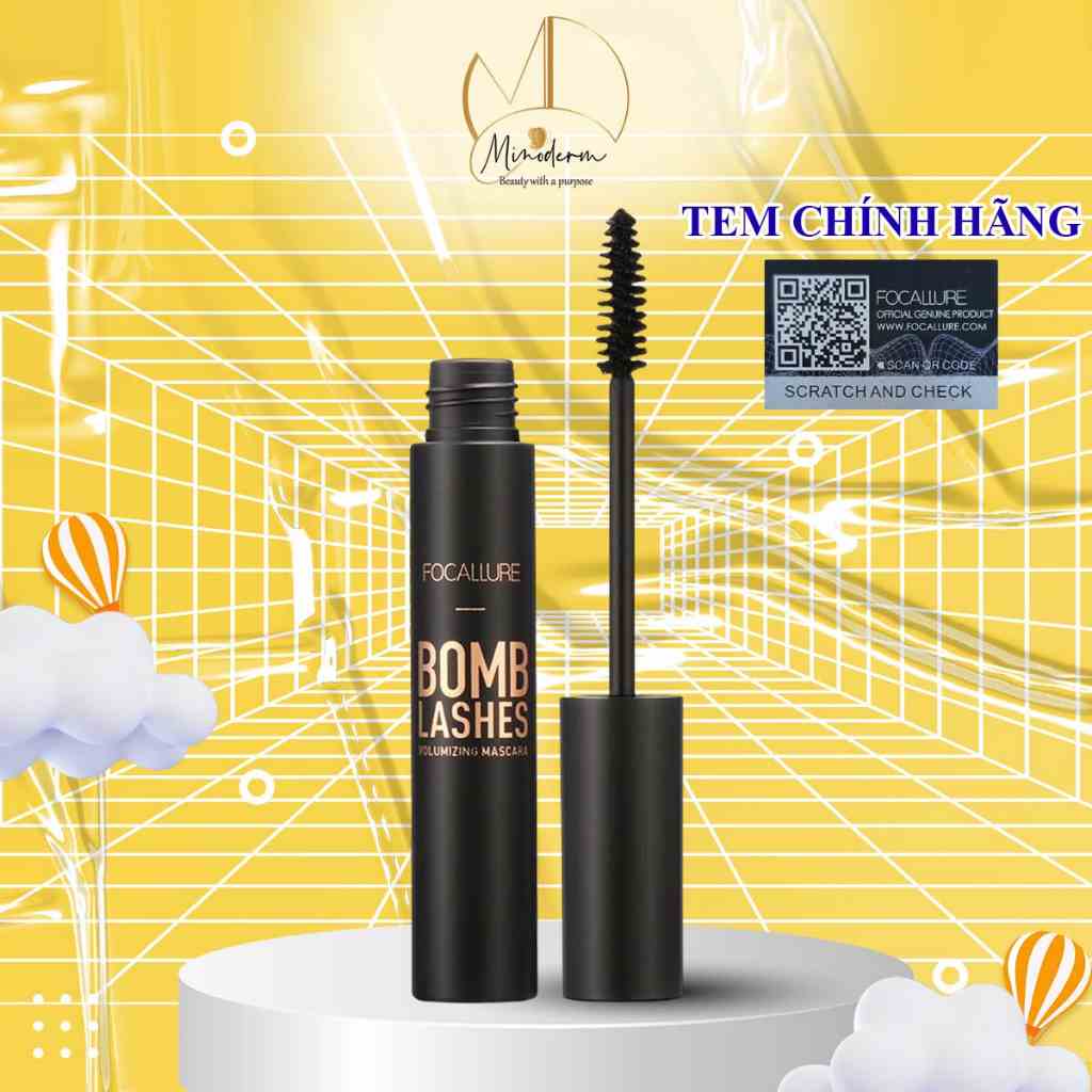 Mascara FOCALLURE chuốt cong và dày lông mi tự nhiên, chống thấm nước 10g FA-44