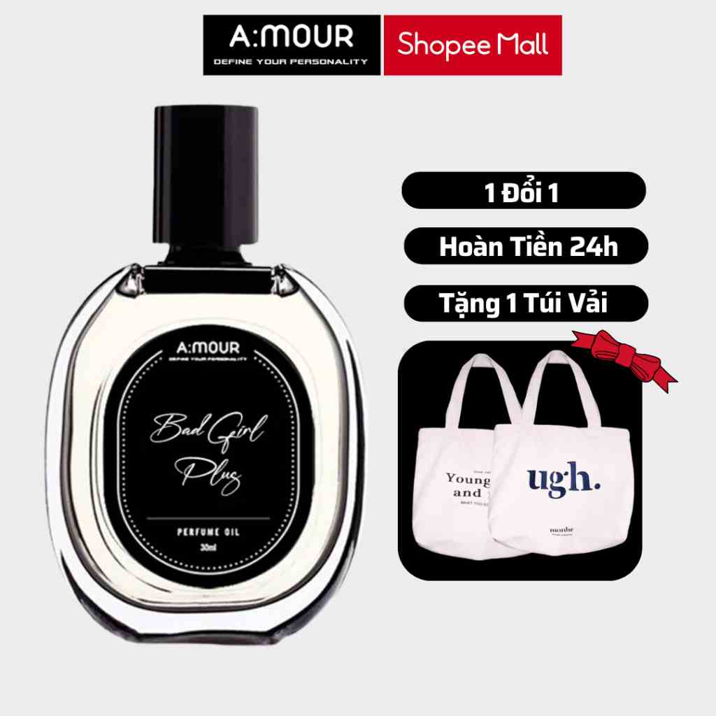 Tinh Dầu Nước Hoa Nữ Bad Girl Plus Nguyên Liệu Nhập Pháp Hương Thơm Quyến Rũ, Ngọt Ngào 30ml - Dạng Xịt