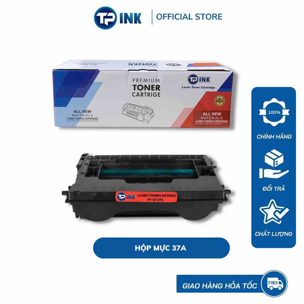 Hộp mực 37A thương hiệu TP-INK dùng cho máy HP LaserJet M607n, M607dn, M608n, M608dn, M608x, M609dn