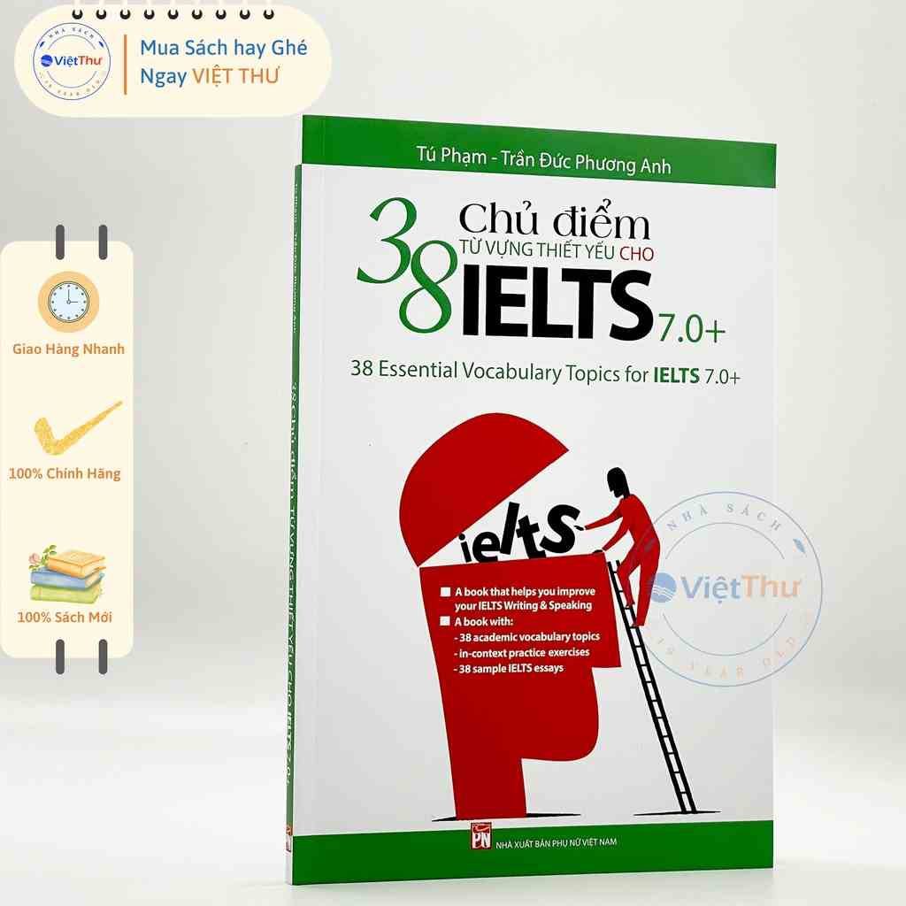 [Mã BMLTB35 giảm đến 35K đơn 99K] sách - Ngoại Ngữ - 38 Chủ Đề Từ Vựng Thiết Yếu Cho IELTS 7.0