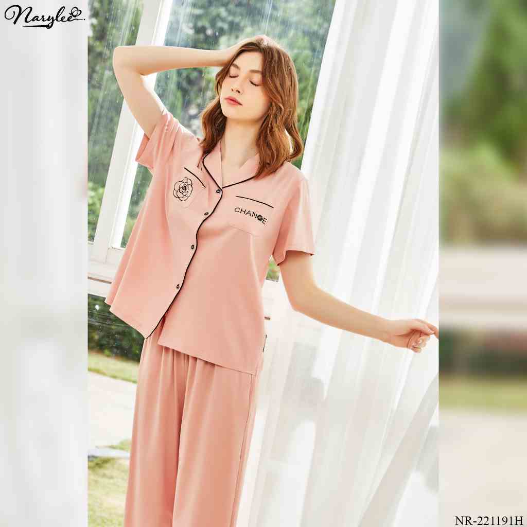 BỘ PYJAMA MẶC NHÀ ÁO CỘC TAY QUẦN LỬNG CHẤT COTTON CAO CẤP NARYLEE NR-221191