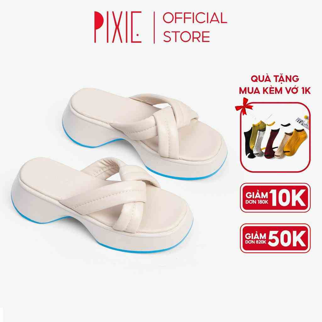 [Đế xanh] Dép Đế Xuồng 5cm Quai Đan Chéo H094 Pixie