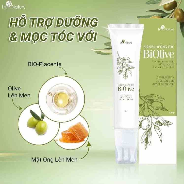 [Mã BMLTB200 giảm đến 100K đơn 499K] Serum Dưỡng Tóc Biolive Im Nature Đầu Bi Chải Massage 60ml Tặng Kèm Nước Hoa