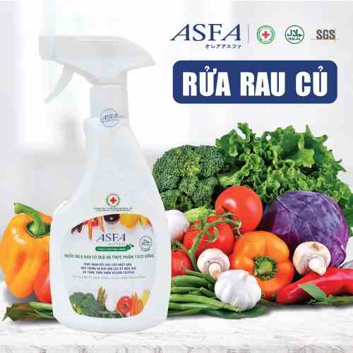 [Mã BMLTB35 giảm đến 35K đơn 99K] Nước rửa rau củ quả ASFA diệt khuẩn 500ml