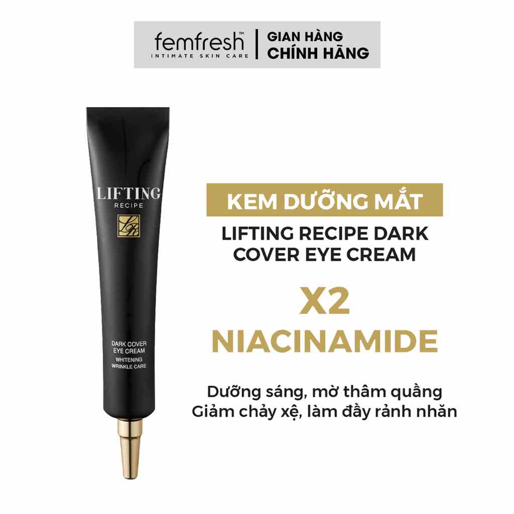 Kem dưỡng mắt RECIPE mờ thâm dưỡng sáng, giảm nếp nhăn, kem mắt Lifting Recipe Dark Cover Eye Cream 30ml